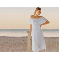 پیراهن خامه دوزی یقه قایقی